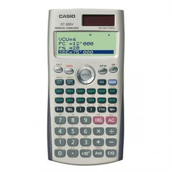 Wissenschaftlicher Taschenrechner Casio FC-200V Kunststoff