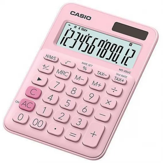 Taschenrechner Casio MS-20UC-PK Rosa Kunststoff