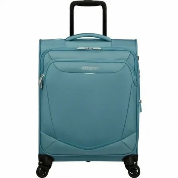 Koffer Trolley Kabinentrolley  American Tourister Reisekoffer Blau 47 L 55 x 40 