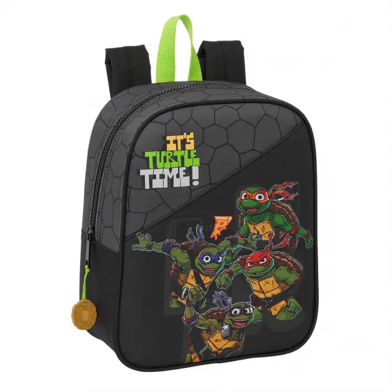 Kinder Rucksack Teenage Mutant Ninja Turtles Schwarz Grau 22 x 27 x 10 cm