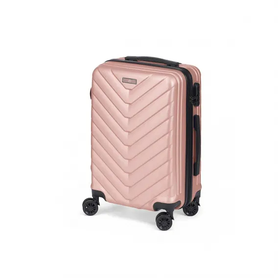 Koffer fr die Kabine Rosa 38 x 57 x 23 cm Trolley Hartschale