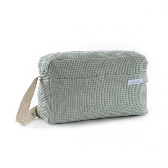 Wickeltasche Organizertasche fr Kinderwagen Mi bollito grn 15 x 24 x 40 cm