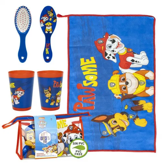 Kulturbeutel Kulturtasche The Paw Patrol Blau 23 x 15 x 8 cm 4 teilig