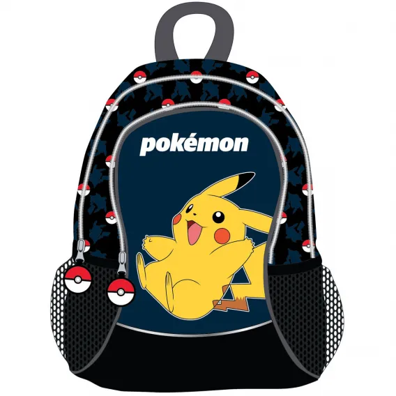 Pokemon Kinder Rucksack Pokmon Pokeball Blau Schwarz 30 x 40 x 15 cm