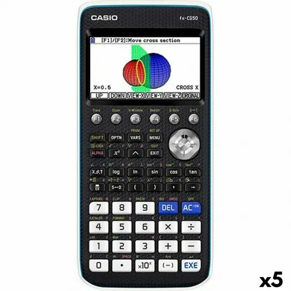 Graphischer Taschenrechner Casio FX-CG50 18,6 x 8,9 x 18,85 cm Schwarz (5 Stck)